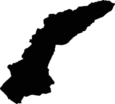 Uzumba Maramba Pfungwe Zimbabwe silhouette map vector