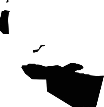 Vaa o Fonoti Samoa silhouette map vector