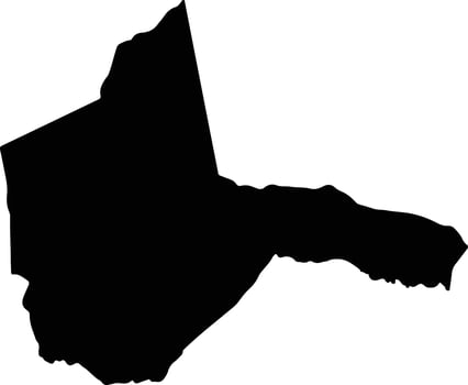 Valle de Angeles Honduras silhouette map vector