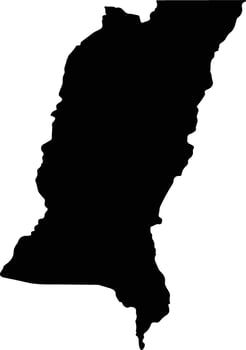 Valle Viejo Argentina silhouette map vector