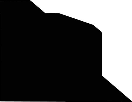Van Zandt United States silhouette map vector