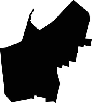 Vanegas Mexico silhouette map vector