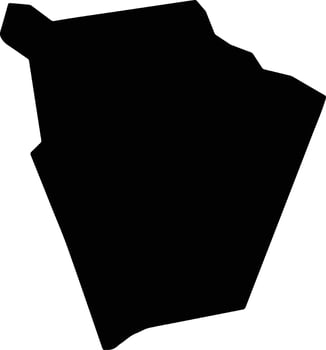 Vargem Grande Brazil silhouette map vector