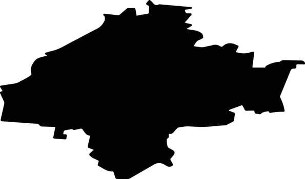 Vavozhsky District Russia silhouette map vector