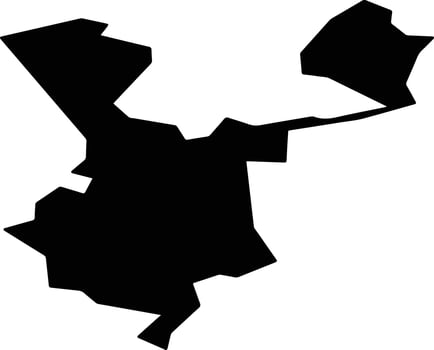 Veliky Novgorod Russia silhouette map vector