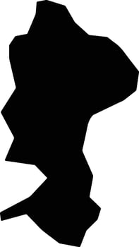 Ventania Brazil silhouette map vector