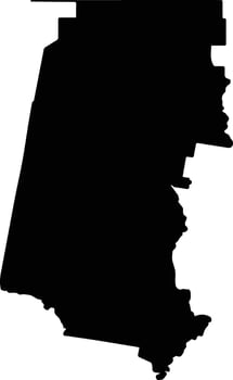 Vera Argentina silhouette map vector