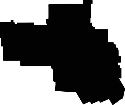 Victoria Plains Australia silhouette map vector