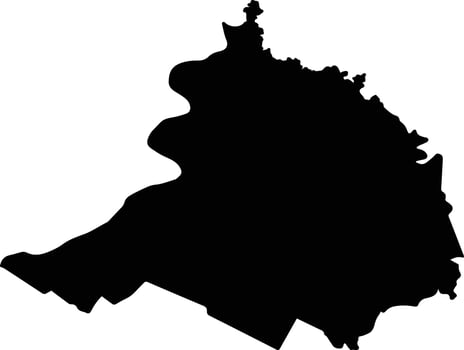 Villa Oliva Paraguay silhouette map vector