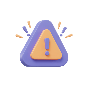 A 3D rendering of an exclamation point inside a triangle warning sign is a visual cue for alerts, notifications or error messages. png