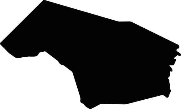 Virginia Honduras silhouette map vector