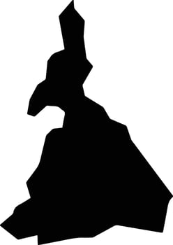 Vitorino Freire Brazil silhouette map vector