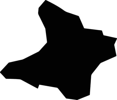 Votuporanga Brazil silhouette map vector