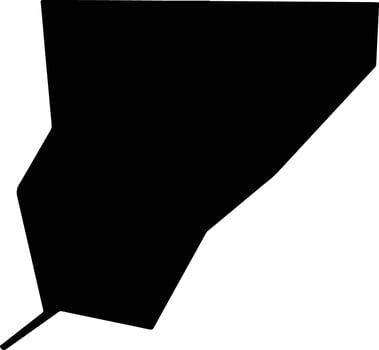 Wabash United States silhouette map vector