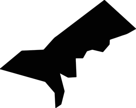 Walkerville Australia silhouette map vector