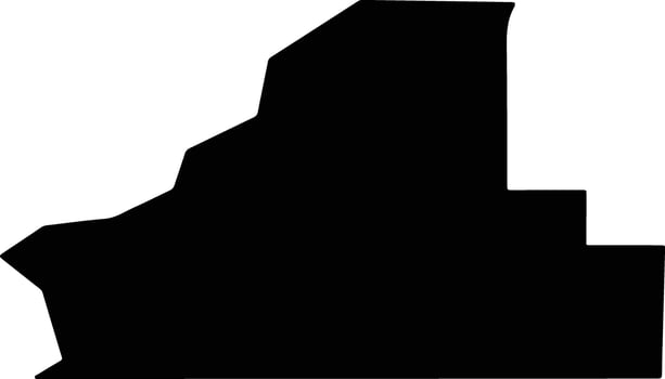 Walla Walla United States silhouette map vector