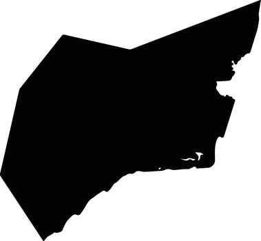 Wanningshi China silhouette map vector
