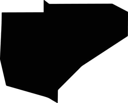 Warrick United States silhouette map vector