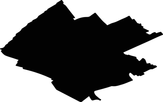 Westland Netherlands silhouette map vector