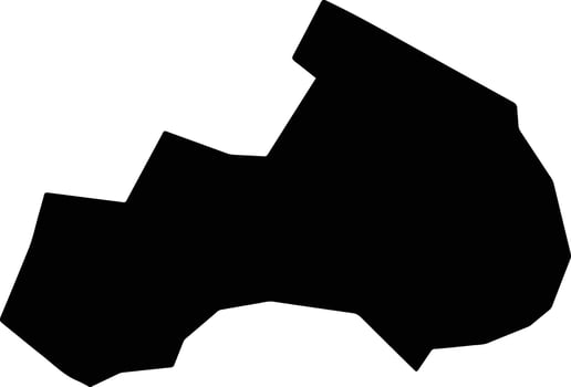 Westlands Kenya silhouette map vector