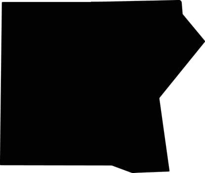 White United States silhouette map vector