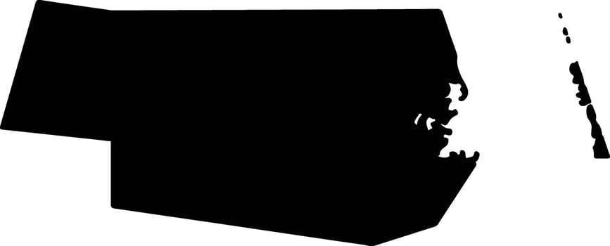 Willacy United States silhouette map vector
