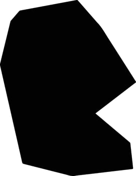 Yanjinxian China silhouette map vector