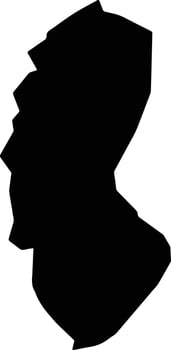 Yarwein Mehnsonnoh Liberia silhouette map vector