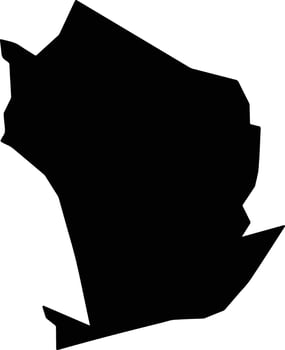 Yaxe Mexico silhouette map vector