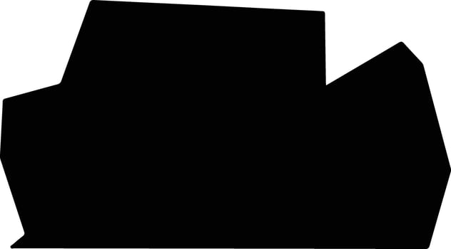 York United States silhouette map vector
