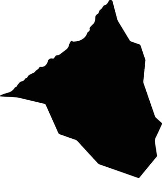 Yumbi Democratic Republic silhouette map vector