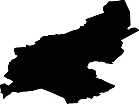 Zentenes pag Latvia silhouette map vector