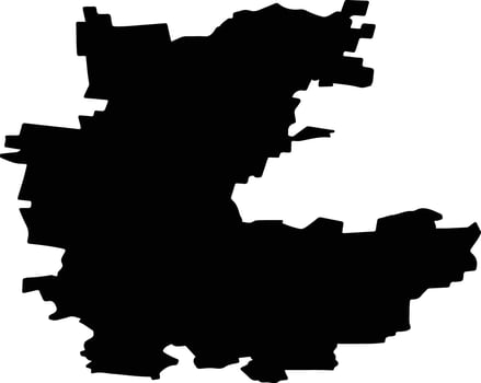 Zilairsky District Russia silhouette map vector