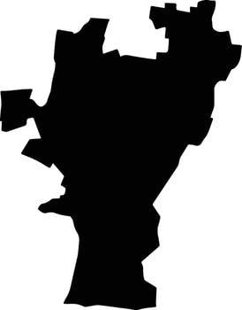 Zinacantepec Mexico silhouette map vector