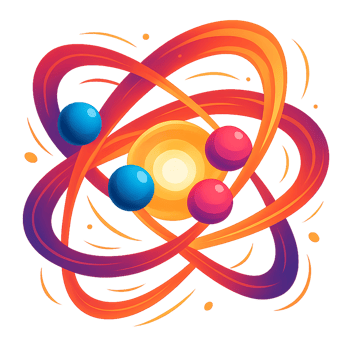 Colorful Abstract Fusion Energy Concept Design with Circular Patterns png