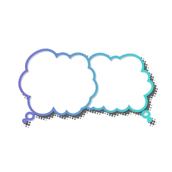 Blank speech bubbles ready for creative dialogue and storytelling vector