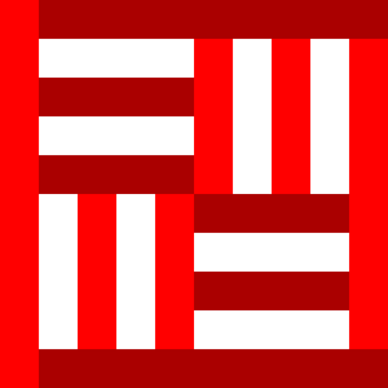 Red line weave square png
