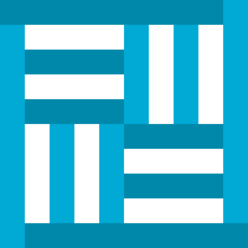 Blue line weave square png