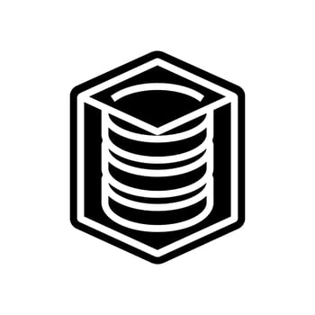 built storage glyph icon object vector