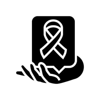 hiv awareness glyph icon illustration vector
