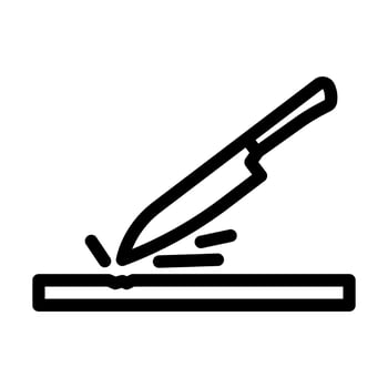 anti scratch coating line icon illustration vector