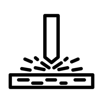 impact resistant line icon illustration vector