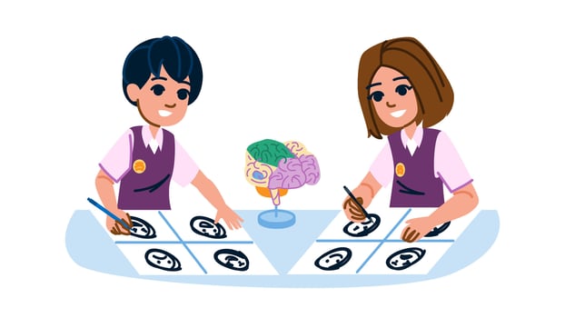 behavior psychology school education vector