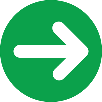 Green Circular Icon Featuring a White Arrow Pointing to the Right png