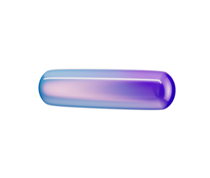 3D Glossy minus icon with a gradient of blue and purple, featuring a modern look. 3d illustration png