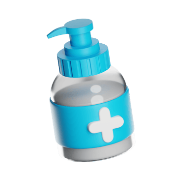Sanitizer dispenser bottle promoting hand hygiene and preventing disease transmission png