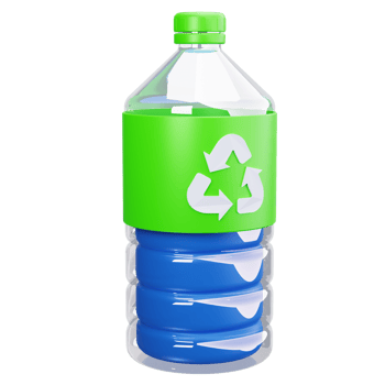 3D Icon Recyclable Water Bottle png