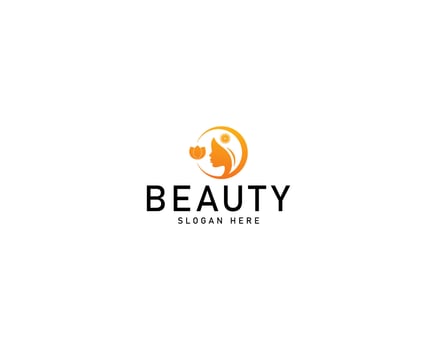 Illustration graphic of woman with beautiful modern hair style logo design template logo vector