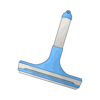 blue squeegee illustration vector