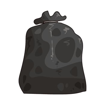Illustration of a Trash Bag vector
